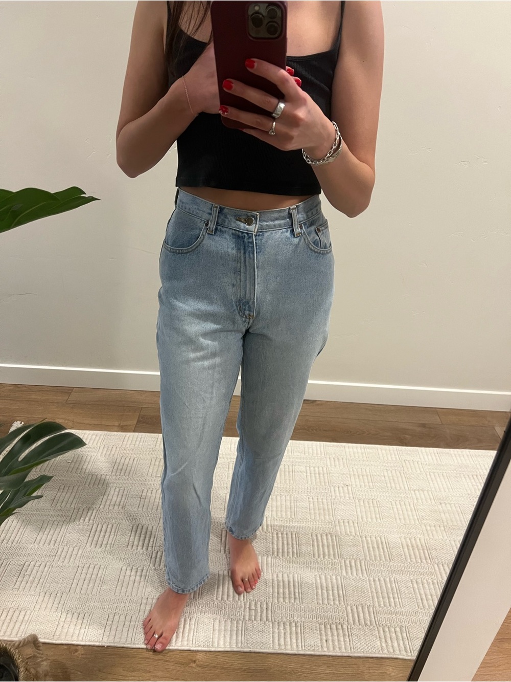 Arizona Jean Company Light Blue Straight Leg Jeans